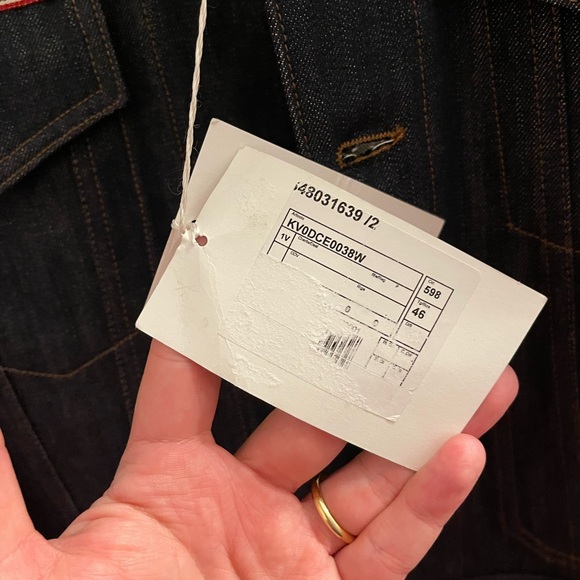 Valentino Long Denim Jacket (BRAND NEW, NEVER WORN, TAGS ATTACHED) - Picture 4 of 8